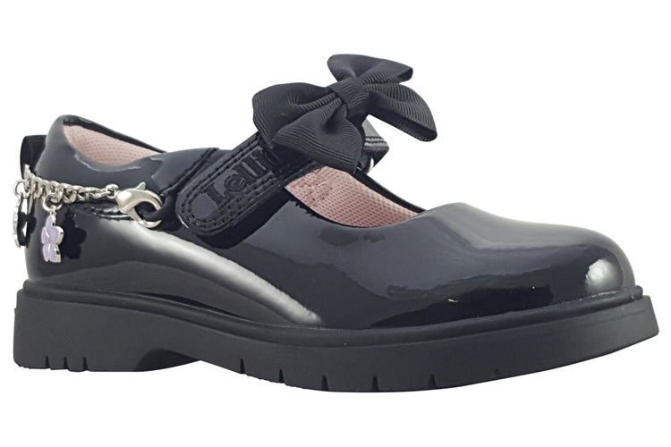 Lelli Kelly Anastasia Bracelet LK8522 Black Patent Girls School Shoes