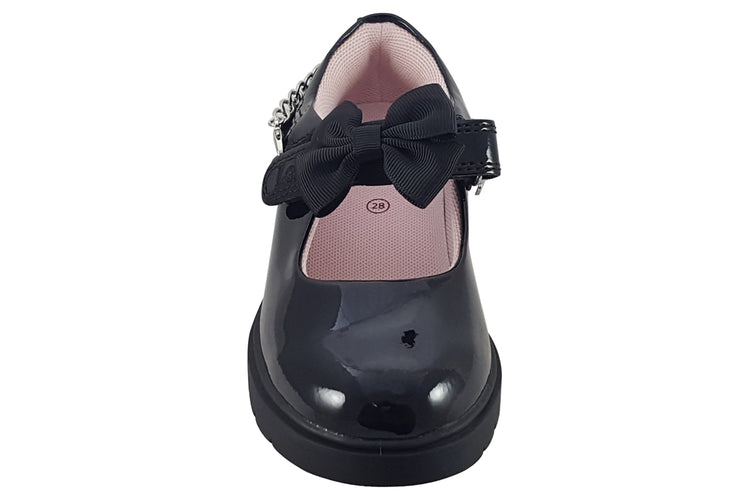 Lelli Kelly Anastasia Bracelet LK8522 Black Patent Girls School Shoes