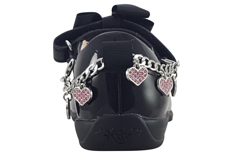 Lelli Kelly Angel Bracelet LK8224 Black Patent Girls School Shoes