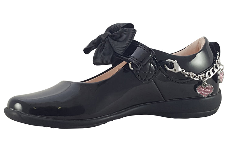 Lelli Kelly Angel Bracelet LK8224 Black Patent Girls School Shoes