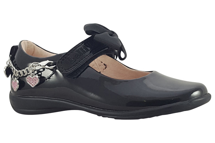 Lelli Kelly Angel Bracelet LK8224 Black Patent Girls School Shoes