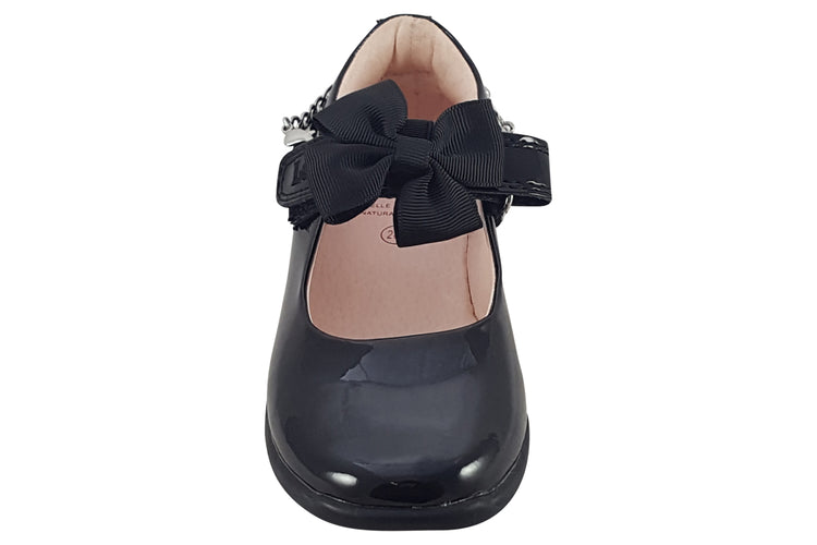 Lelli Kelly Angel Bracelet LK8224 Black Patent Girls School Shoes