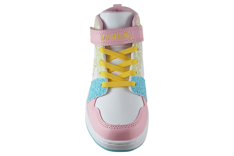Lelli Kelly Anna Hi-Top LK2016 Yellow Multi Girls Boots