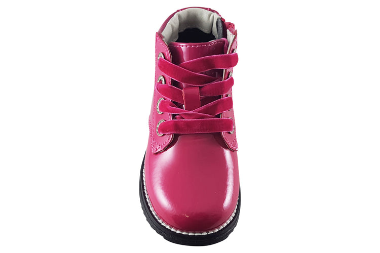 Lelli Kelly Camille BBY LK3310 Fuschsia Patent Girls Boots
