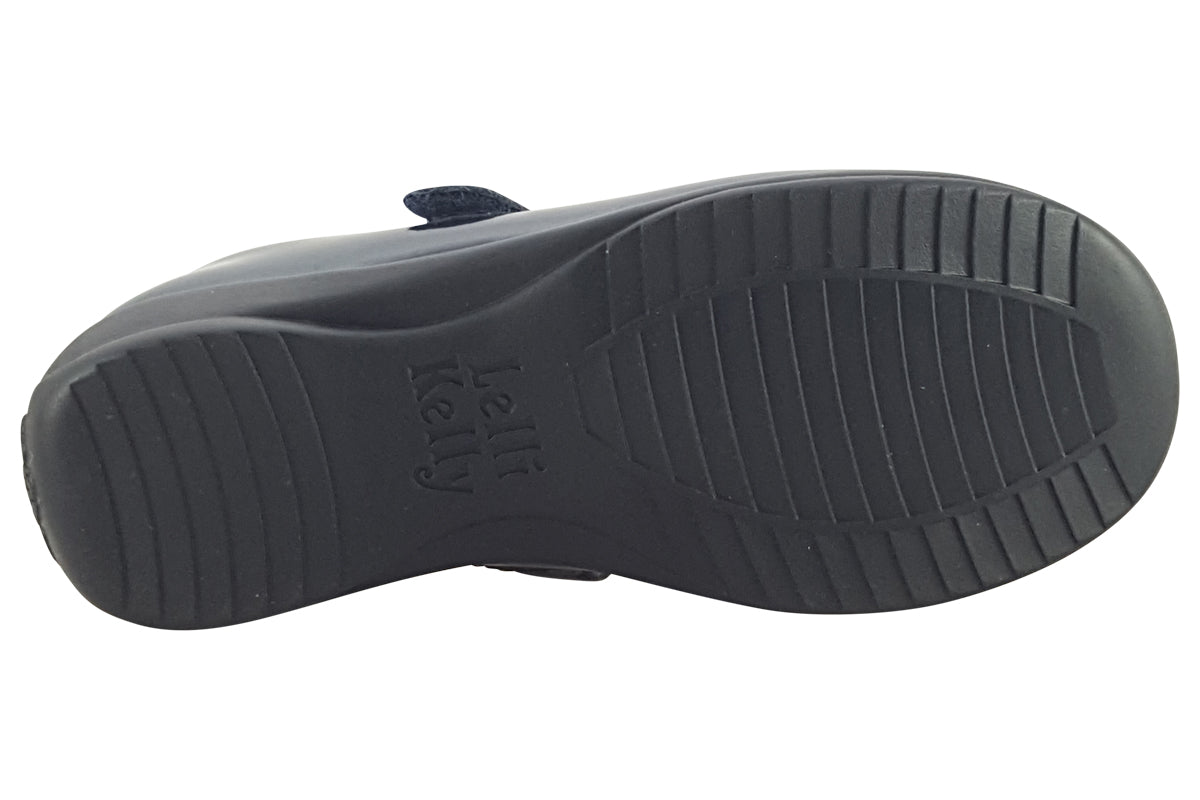 lelli kelly carrie 2 navy patent girls sole