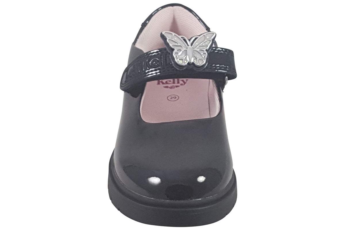 lelli kelly delilah 3 black patent girls top