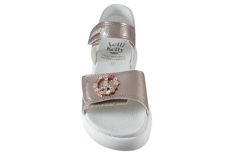 Lelli Kelly Felicia 2 Sdl LK3573 Rose Gold Metallic Girls Sandals