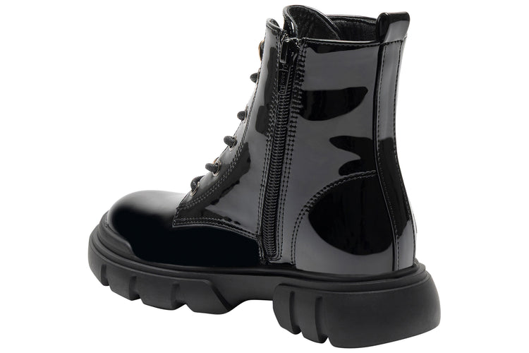 Lelli Kelly Gemma LKHH5314 Girls Boots Black Pat