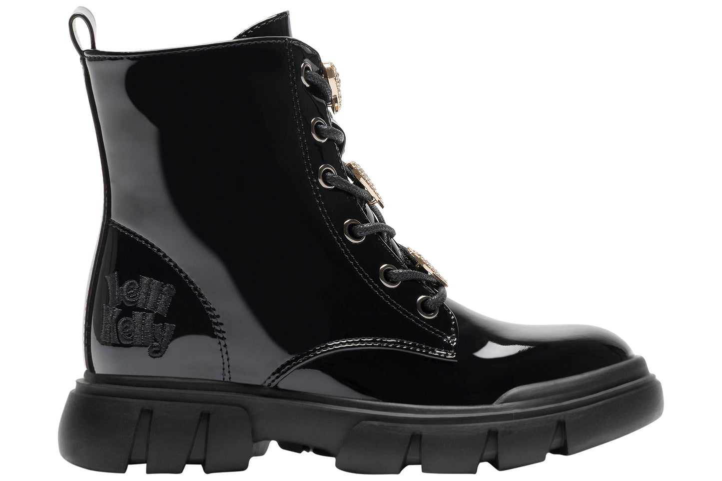 Lelli Kelly Gemma LKHH5314 Girls Boots Black Pat