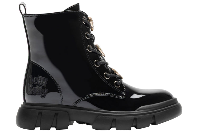 Lelli Kelly Gemma LKHH5314 Girls Boots Black Pat