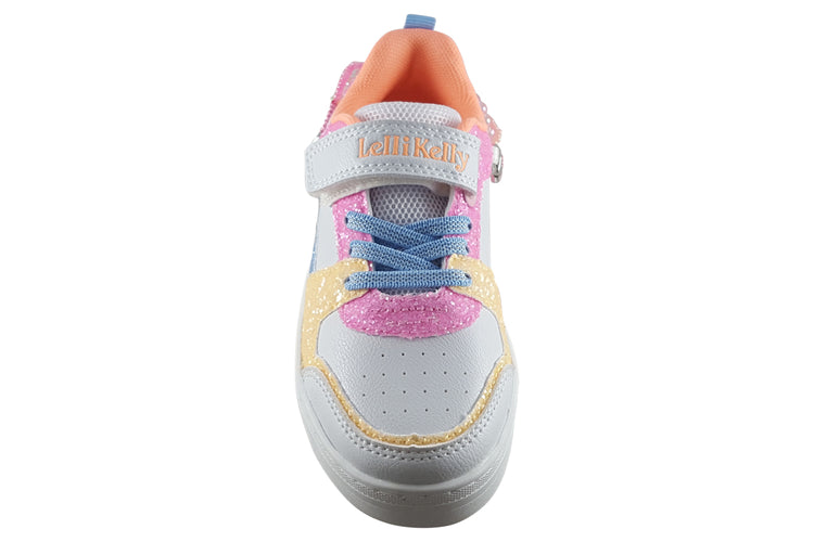 Lelli Kelly Gioiello Daisy LK4010 White/Tango Girls Shoes