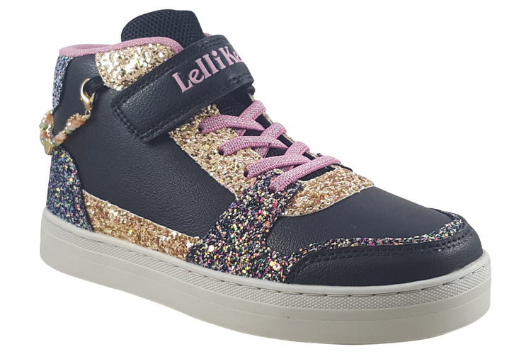 Lelli Kelly Gioiello Mid LK4412 Black/Gold Girls Boots