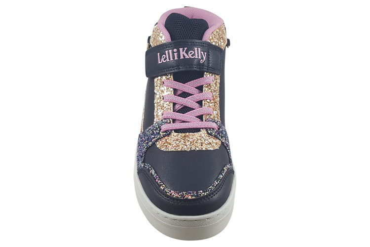 Lelli Kelly Gioiello Mid LK4412 Black/Gold Girls Boots