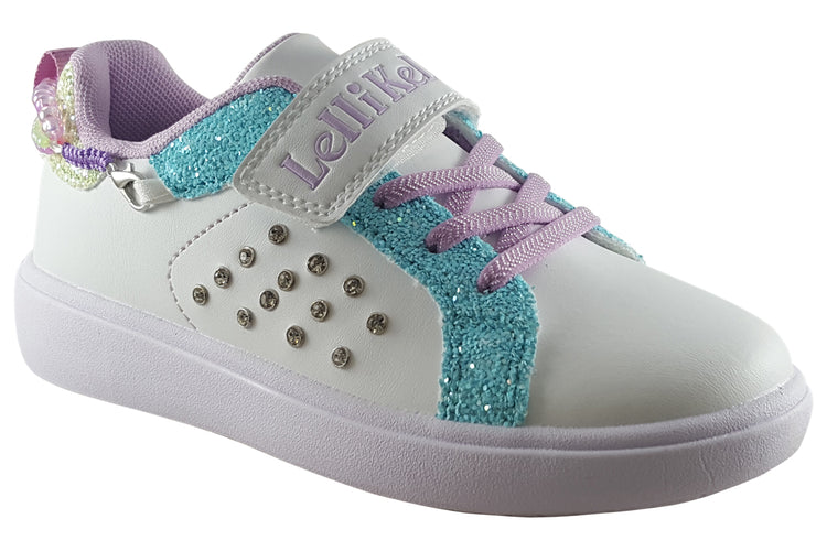Lelli Kelly Gioiello Sneaker LK3910 White/Turquoise Girls Shoes