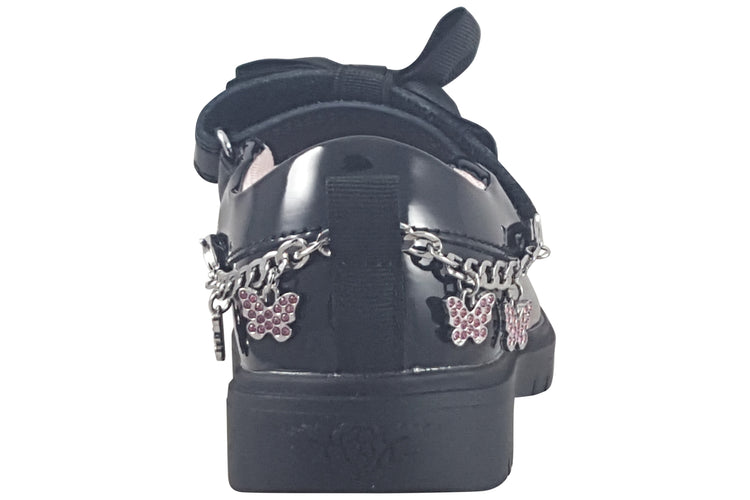 Lelli Kelly Isabella(Bracelet)LKSA8993 Black Patent Girls School Shoes