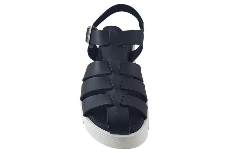Lelli Kelly Isla Sdl LK3586 Black Girls Sandals