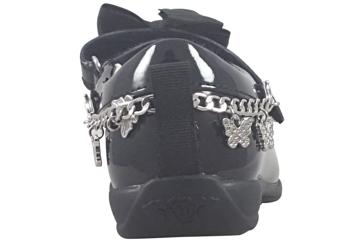 lelli kelly izzy bracelet black patent girls back
