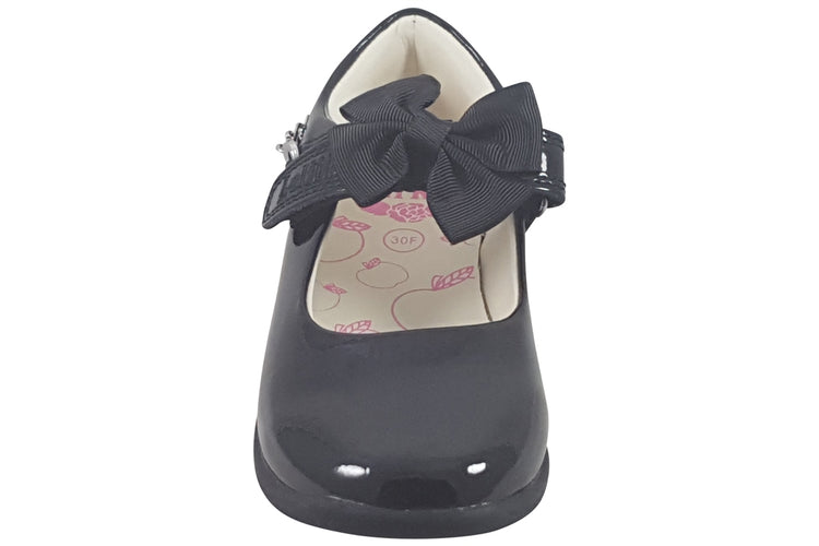 Lelli Kelly Izzy (Bracelet) LKSA8490 Black Patent Girls School Shoes