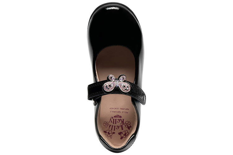 Lelli Kelly Melody 2 LKSO8473 Black Patent Girls School Shoes