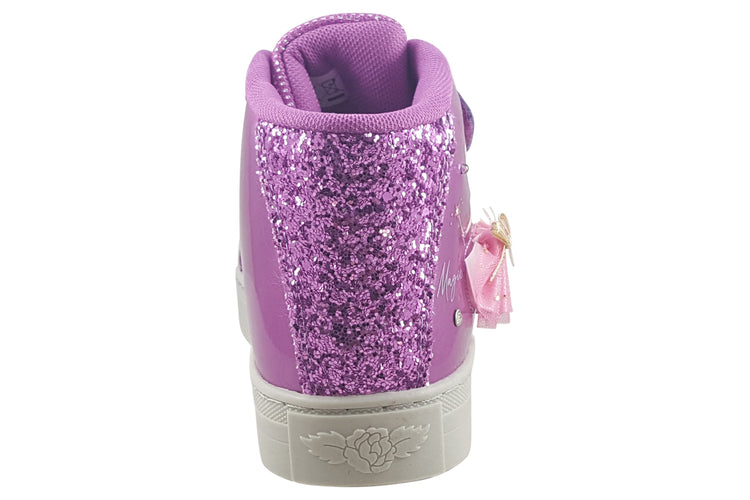 Lelli Kelly Mille Stelle Hi LK4486 Purple Patent Girls Boots