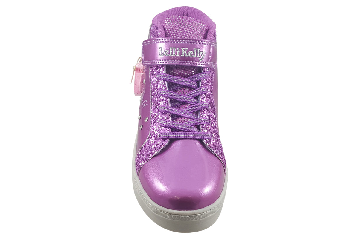 lelli kelly mille stelle hi lk4486 purple patent girls top