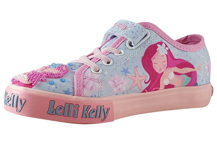 Lelli Kelly Sirenetta Lo LK3480 Light Blue Fantasy Girls Canvas