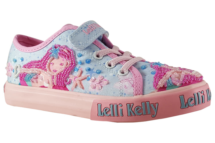 Lelli Kelly Sirenetta Lo LK3480 Light Blue Fantasy Girls Canvas