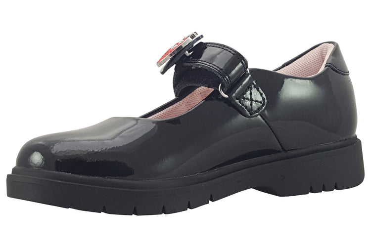 Lelli Kelly Strawberry 2.0 LK8914 Black/Red Girls School Shoes