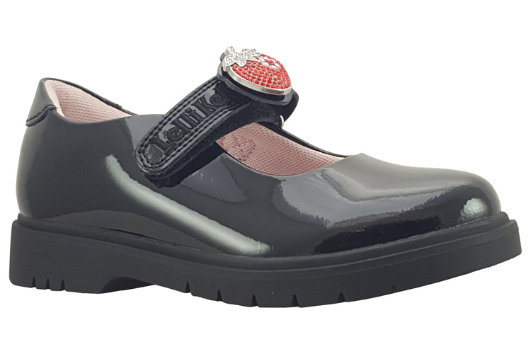 Lelli Kelly Strawberry 2.0 LK8914 Black/Red Girls School Shoes