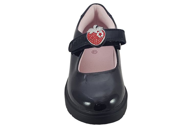 Lelli Kelly Strawberry 2.0 LK8914 Black/Red Girls School Shoes