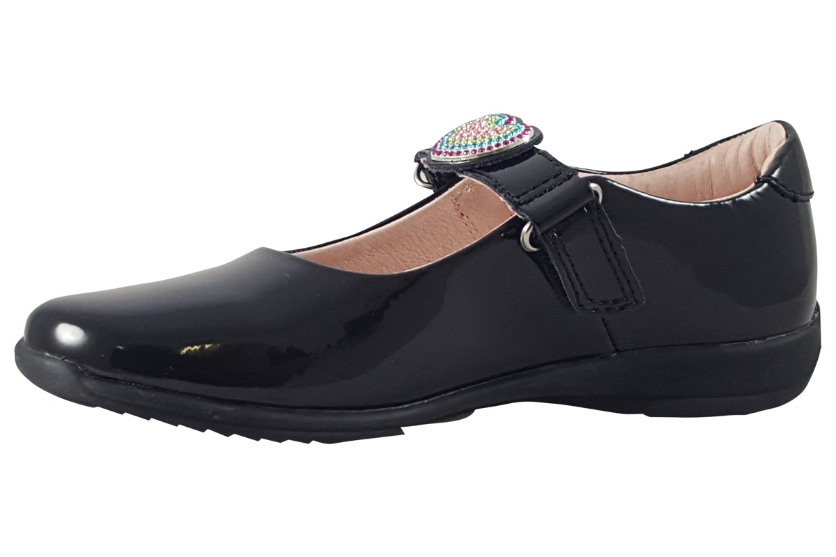 lelli kelly valentina straps lk8105 black patent girls left