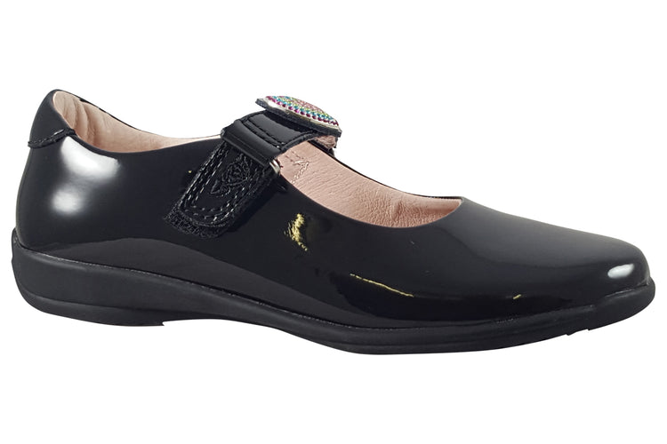 Lelli Kelly Valentina Straps LK8105 Black Patent Girls School Shoes
