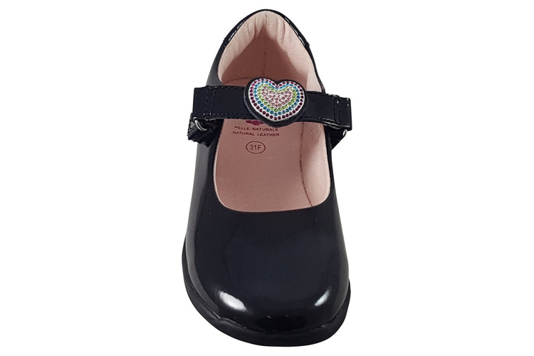 Lelli Kelly Valentina Straps LK8105 Black Patent Girls School Shoes