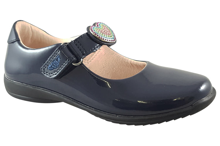 Lelli Kelly Valentina Straps LK8105 Navy Patent Girls School Shoes