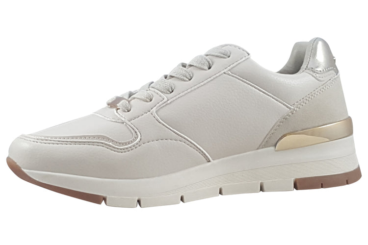 Lloyd and Pryce Callender Creme Womens Fashion Trainers