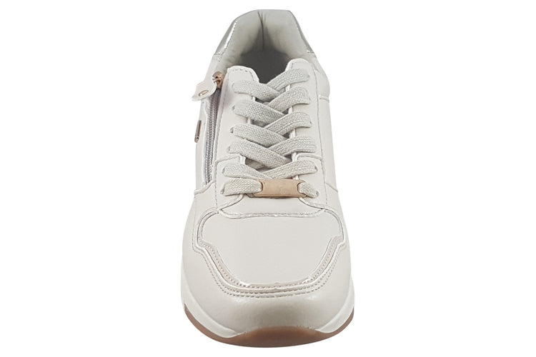 Lloyd and Pryce Callender Creme Womens Fashion Trainers