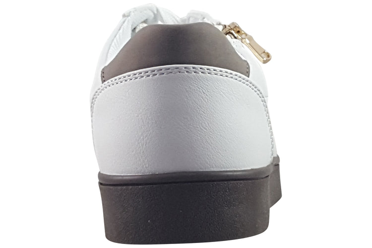Lloyd and Pryce Flucher Cacao Womens Fashion Trainers