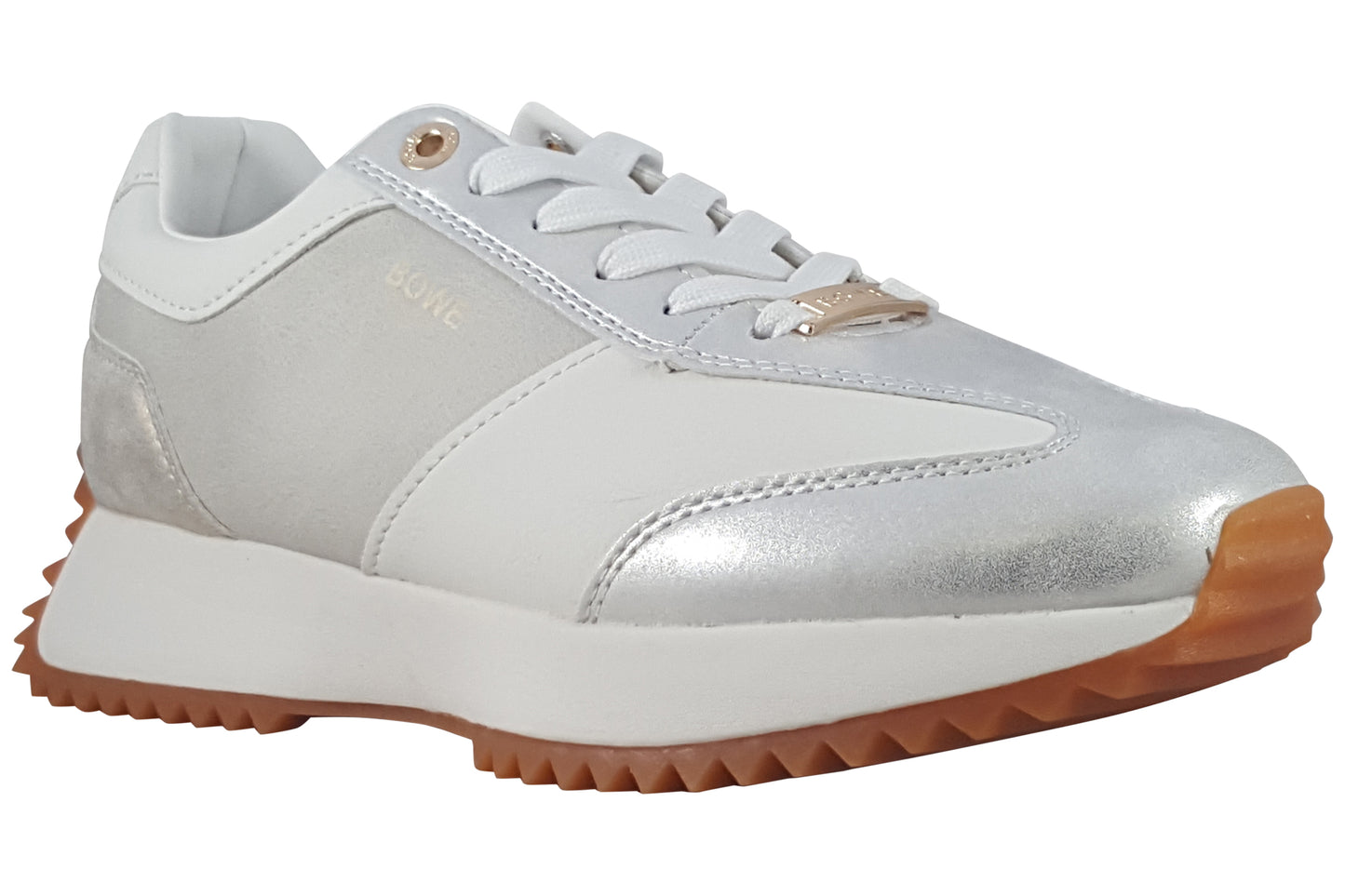 lloydandpryce forsyth coconut shimmer womens fashion trainers right