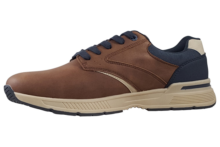 Lloyd and Pryce Heyes Dark Camel Mens Trainers