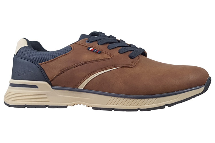 Lloyd and Pryce Heyes Dark Camel Mens Trainers