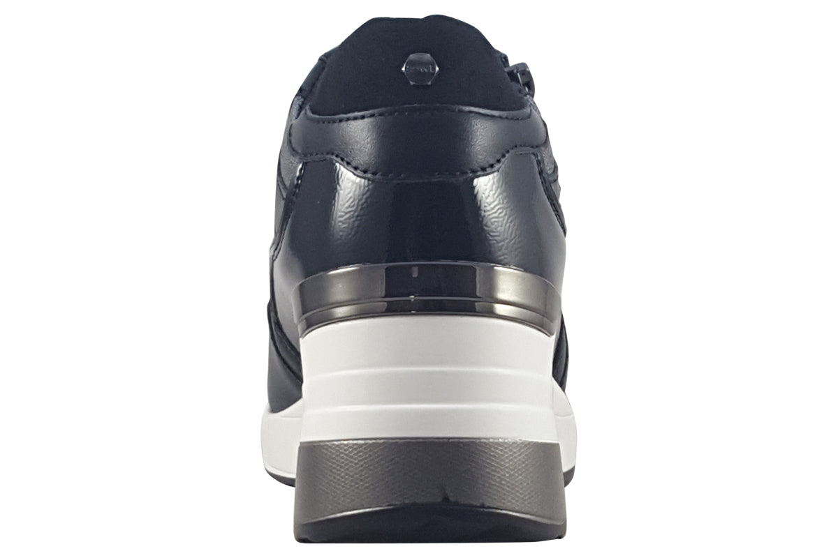 lloydandpryce malcolm stealth sparkle womens fashion trainers back