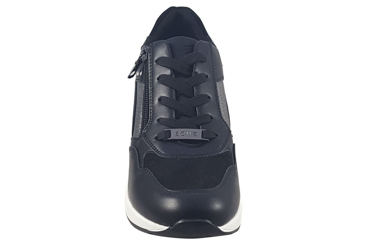 lloydandpryce malcolm stealth sparkle womens fashion trainers top