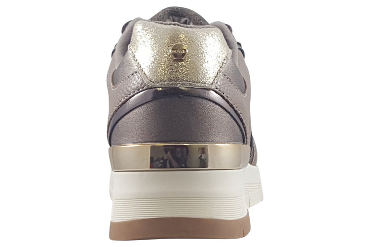 Lloyd and Pryce Waldron Antique Gold Womens Fashion Trainers
