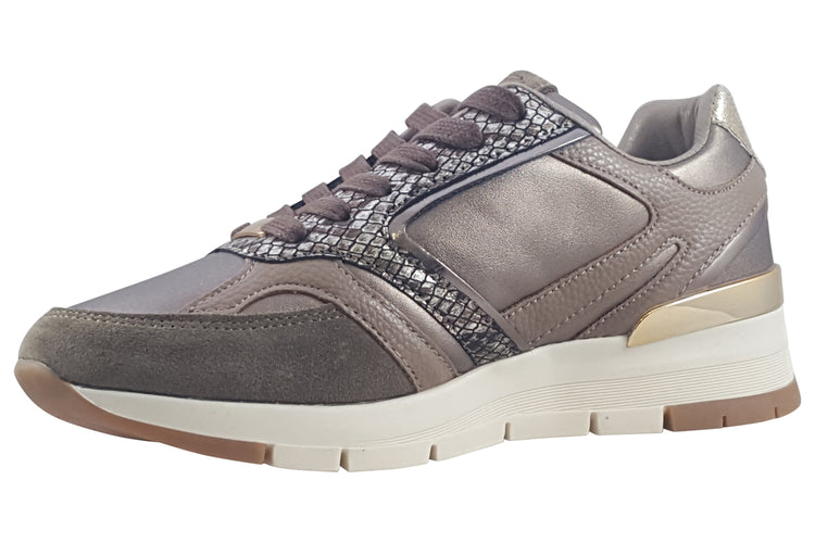 Lloyd and Pryce Waldron Antique Gold Womens Fashion Trainers