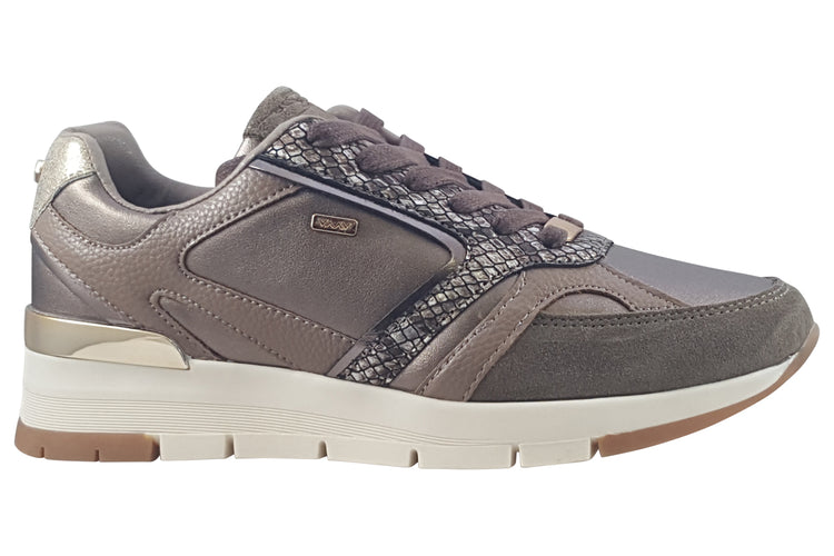 Lloyd and Pryce Waldron Antique Gold Womens Fashion Trainers