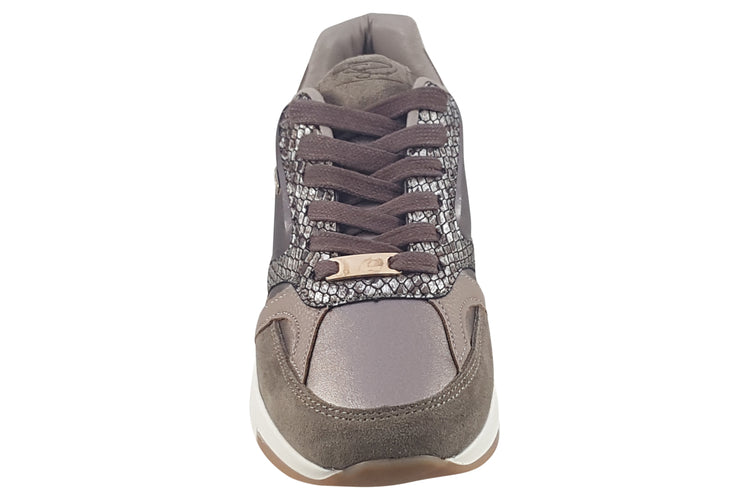 Lloyd and Pryce Waldron Antique Gold Womens Fashion Trainers