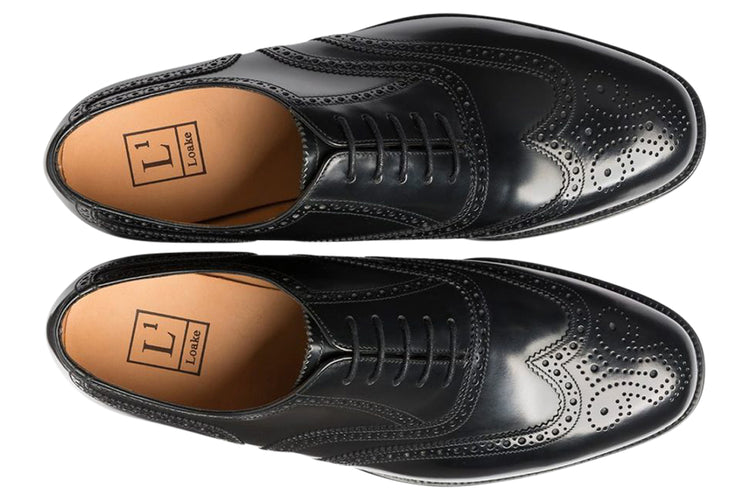 Loake 202 Black Mens Handcrafted Shoes