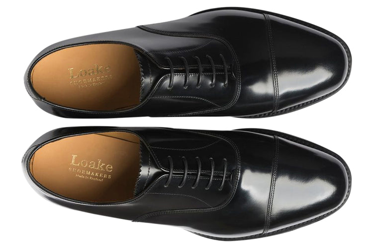 Loake 747 Black Leather Mens Handcrafted Shoes