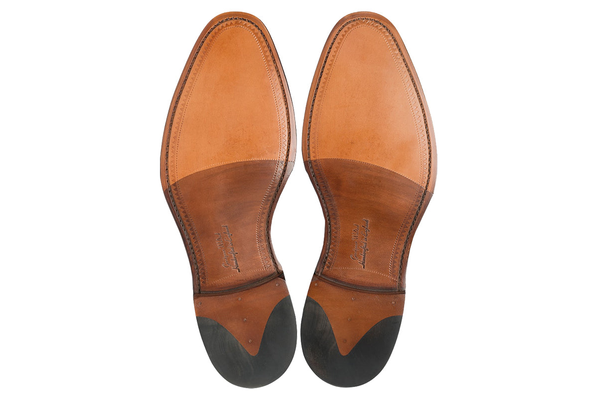 loake aldwych mahogany leather sole mens shoes sole