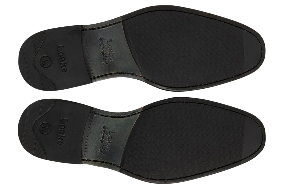 loake atherton black mens shoes sole